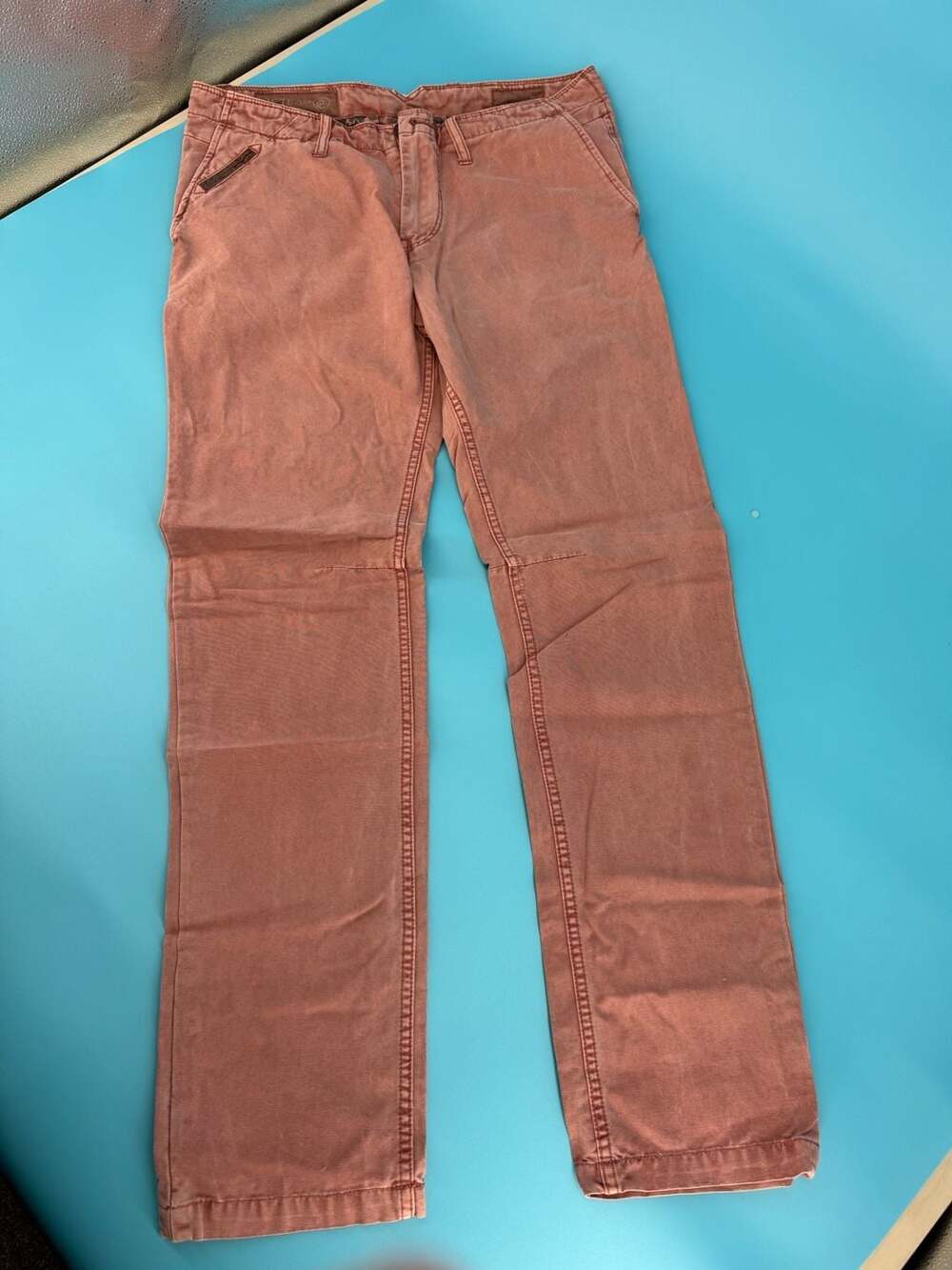 Jetlag Tailor Made Casual Pants Terracotta Rust Slim Fit 32